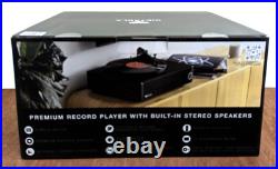 Victrola Premiere V1 Sound Bar Turntable Record Player with Built-In Speakers