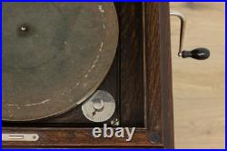Victrola Record Player Antique Oak Phonograph VV-XI Records #55317