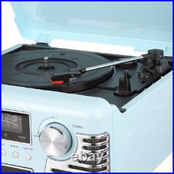 Victrola Retro Vinyl Record Player with Bluetooth 3-Speed Turntable Turquoise