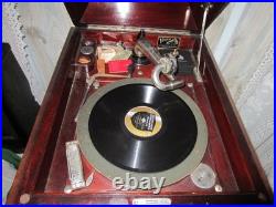 Victrola Talking Machine Antique 1900s Record Player Includes Records