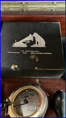 Victrola Talking Machine Antique 1900s Record Player Includes Records