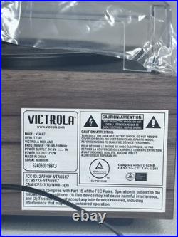 Victrola The Midland VTA-67 3-in-1 Bluetooth Record Player Farmhouse Walnut Victrola The Midland VTA-67 3-in-1 Bluetooth Record Player Farmhouse Walnut