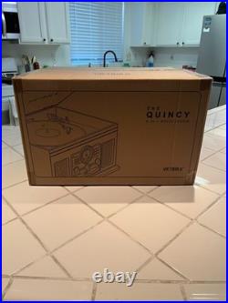 Victrola The Quincy 6-in-1 Bluetooth Record Player Gray