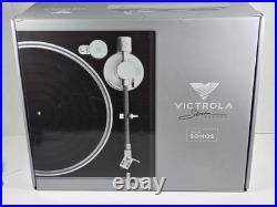 Victrola VPT-3000 Stream Carbon 2 Speed Turntable Works With SONOS