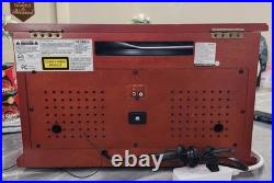 Victrola VTA-600B-ESP 8-in-1 Nostalgic Record Player with Turntable Espresso