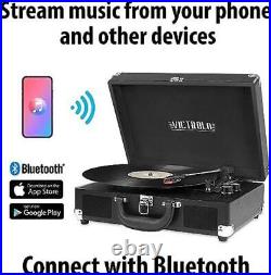 Victrola Vintage 3-Speed Bluetooth Portable Suitcase Assorted Colors, Styles Victrola Vintage 3-Speed Bluetooth Portable Suitcase Assorted Colors, Styles