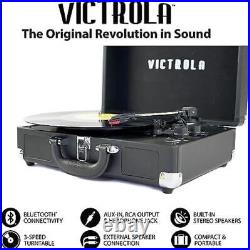 Victrola Vintage 3-Speed Bluetooth Portable Suitcase Assorted Colors, Styles Victrola Vintage 3-Speed Bluetooth Portable Suitcase Assorted Colors, Styles