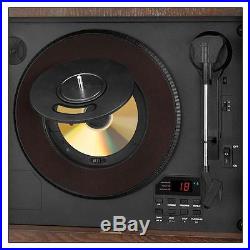 Victrola Wooden Wall-Mount Nostalgic Record Player with Vertical Turntable
