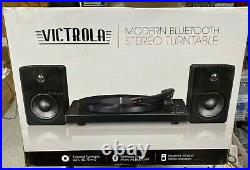 Victrola modern bluetooth stereo turntable ITUT420 Black