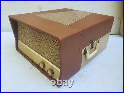 Vimtage MCM RCA Victor Portable Record Player SES-6 Tube Stereo Four Speakers