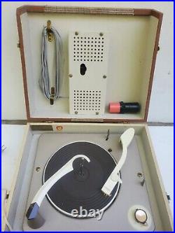 Vimtage MCM RCA Victor Portable Record Player SES-6 Tube Stereo Four Speakers