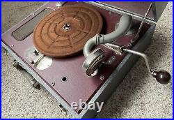 Vintage 1946 Waters Conley Co Phonola Model S80 Hand Wound Record Player 78 RPM