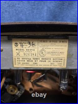 Vintage 1950 RCA Victor 45 RPM Record Player with Auto Changer Model 45-EY-2