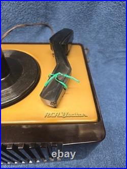 Vintage 1950 RCA Victor 45 RPM Record Player with Auto Changer Model 45-EY-2