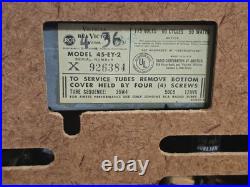 Vintage 1950 RCA Victor 45 RPM Record Player with Auto Changer Model 45-EY-2