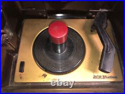 Vintage 1950's RCA VICTOR 45-EY-3 Portable TUBE 45 RECORD PLAYER