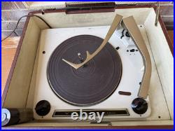 Vintage 1958 Voice of Music V-M Portable Record Player Model 1281 WORKS