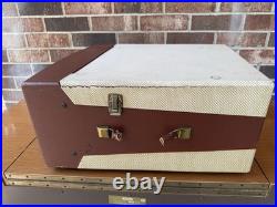 Vintage 1958 Voice of Music V-M Portable Record Player Model 1281 WORKS