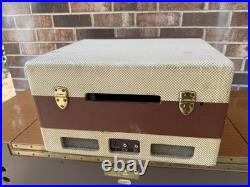 Vintage 1958 Voice of Music V-M Portable Record Player Model 1281 WORKS