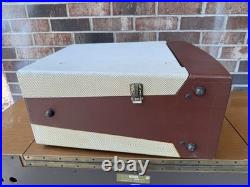 Vintage 1958 Voice of Music V-M Portable Record Player Model 1281 WORKS
