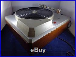 Vintage 1960s Empire Troubador 398 Turntable Record Player Works Needs Belt