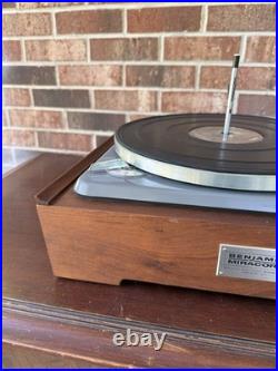 Vintage 1962 Benjamin ELAC Miracord Turntable Record Player Model 10H WORKS