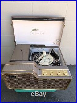 Vintage 1963 Kps80l Zenith Tube Stereo Record Player Atomic MID Century Modern