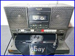 Vintage 1980s Panasonic SG-J500L Record Player Radio Cassette Tape New Stylus
