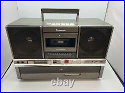 Vintage 1980s Panasonic SG-J500 Record Player AM/FM Cassette Boombox SOLD AS IS