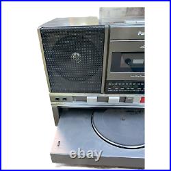 Vintage 1980s Panasonic SG-J500 Record Player-Radio Cassette Tape-AM/FM Stereo