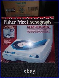 Vintage 1983 Fisher Price 825 Phonograph Record Player with Original Box