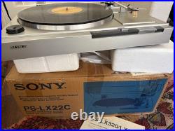 Vintage 1983 Sony PS-LX22C Direct Drive turntable record player Clean In Box