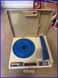 Vintage 1984 Fisher Price Phonograph Record & Cassette Tape Player Box Work READ Vintage 1984 Fisher Price Phonograph Record & Cassette Tape Player Box Work READ