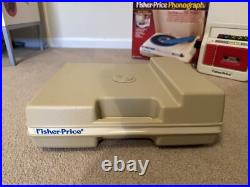 Vintage 1984 Fisher Price Phonograph Record & Cassette Tape Player Box Work READ Vintage 1984 Fisher Price Phonograph Record & Cassette Tape Player Box Work READ