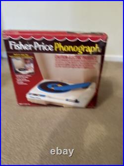 Vintage 1984 Fisher Price Phonograph Record & Cassette Tape Player Box Work READ Vintage 1984 Fisher Price Phonograph Record & Cassette Tape Player Box Work READ