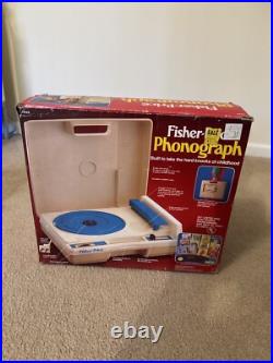 Vintage 1984 Fisher Price Phonograph Record & Cassette Tape Player Box Work READ Vintage 1984 Fisher Price Phonograph Record & Cassette Tape Player Box Work READ