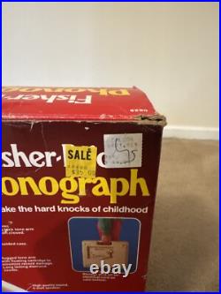 Vintage 1984 Fisher Price Phonograph Record & Cassette Tape Player Box Work READ Vintage 1984 Fisher Price Phonograph Record & Cassette Tape Player Box Work READ