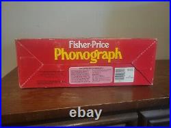Vintage 1984 Fisher Price Phonograph Record Player With Box and Instructions