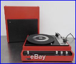 Vintage 70s party record player Tragbarer Koffer Plattenspieler 420 Dual P20