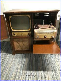 Vintage Admiral 36R45 TV with AM/FM Radio and Record Player