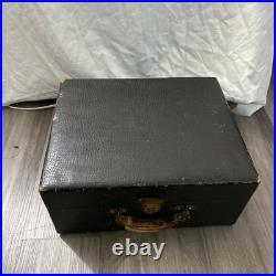 Vintage Antique Victrola Suitcase Record Player Hand Crank Portable Phonograph Vintage Antique Victrola Suitcase Record Player Hand Crank Portable Phonograph