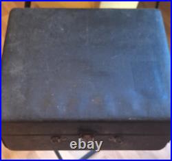 Vintage Antique Victrola Suitcase Record Player Hand Crank Portable Phonograph