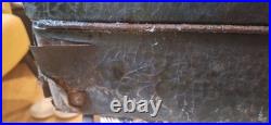 Vintage Antique Victrola Suitcase Record Player Hand Crank Portable Phonograph