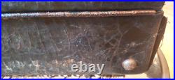 Vintage Antique Victrola Suitcase Record Player Hand Crank Portable Phonograph