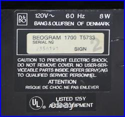 Vintage Bang & Olufsen B&O Beogram 1700 Turntable w MMC 20EN Cart Record Player