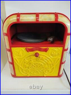 Vintage Bing Crosby Junior Juke Record Player Jukebox Deco Bakelite Toy