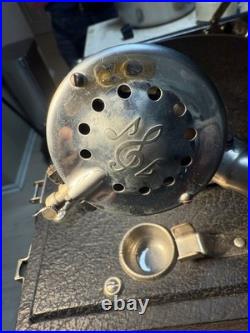 Vintage Birch Model 30 Phonograph Record Player Hand Crank, Working