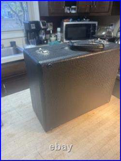 Vintage Birch Model 30 Phonograph Record Player Hand Crank, Working