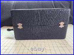 Vintage Black Portable Phonograph Record Player