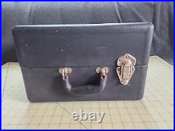 Vintage Black Portable Phonograph Record Player